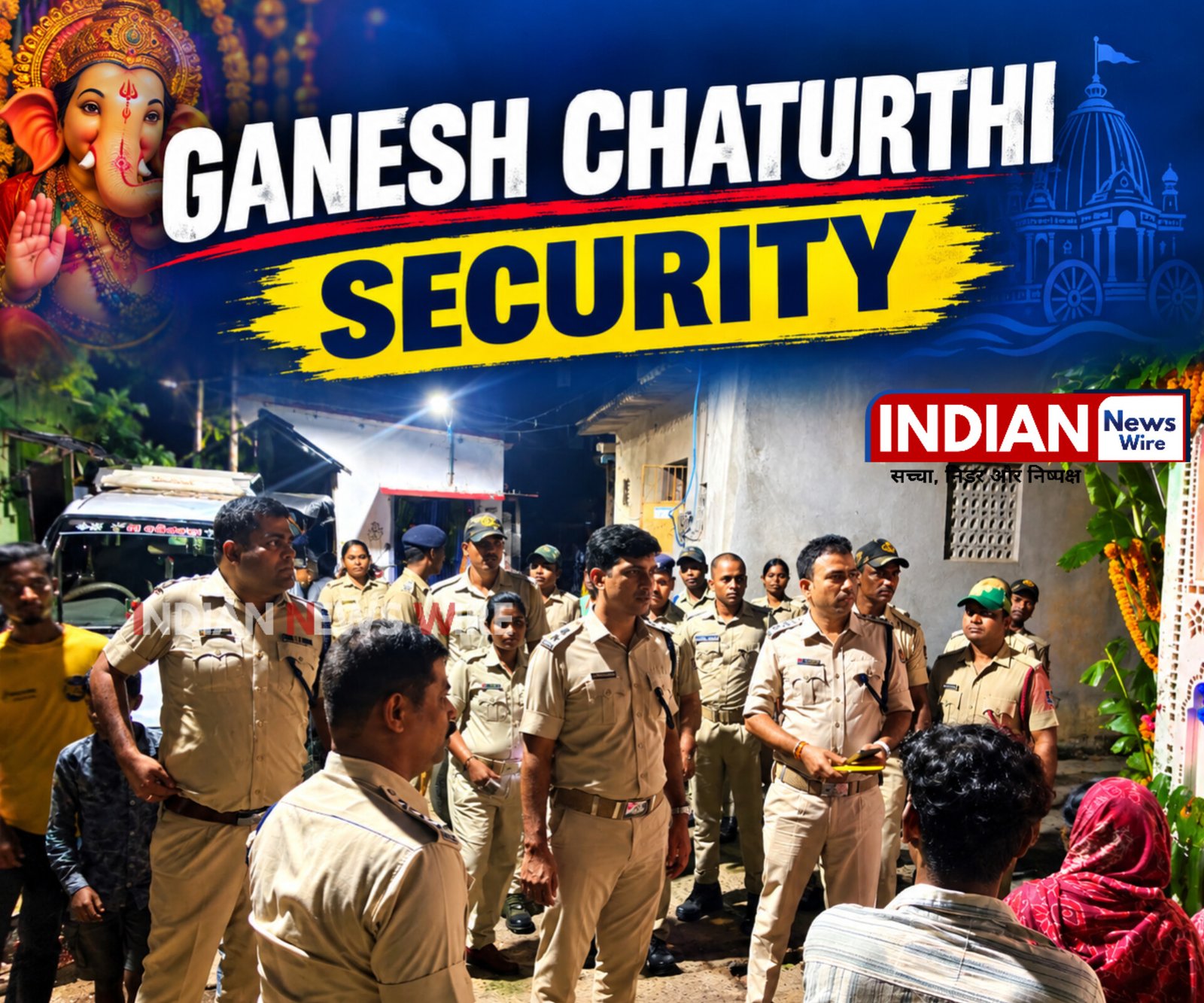 🔴Ganesh Chaturthi Security Tightened in Puri; Six Arrested, Two Bikes Seized